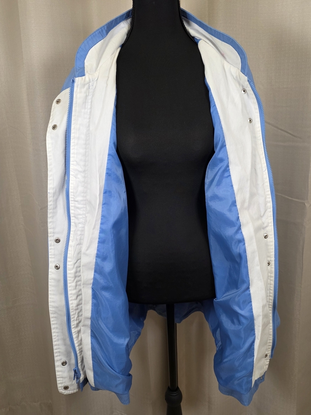 Y2K Blue Oversized Cinch Waist Jacket 1X - Picture 7 of 13